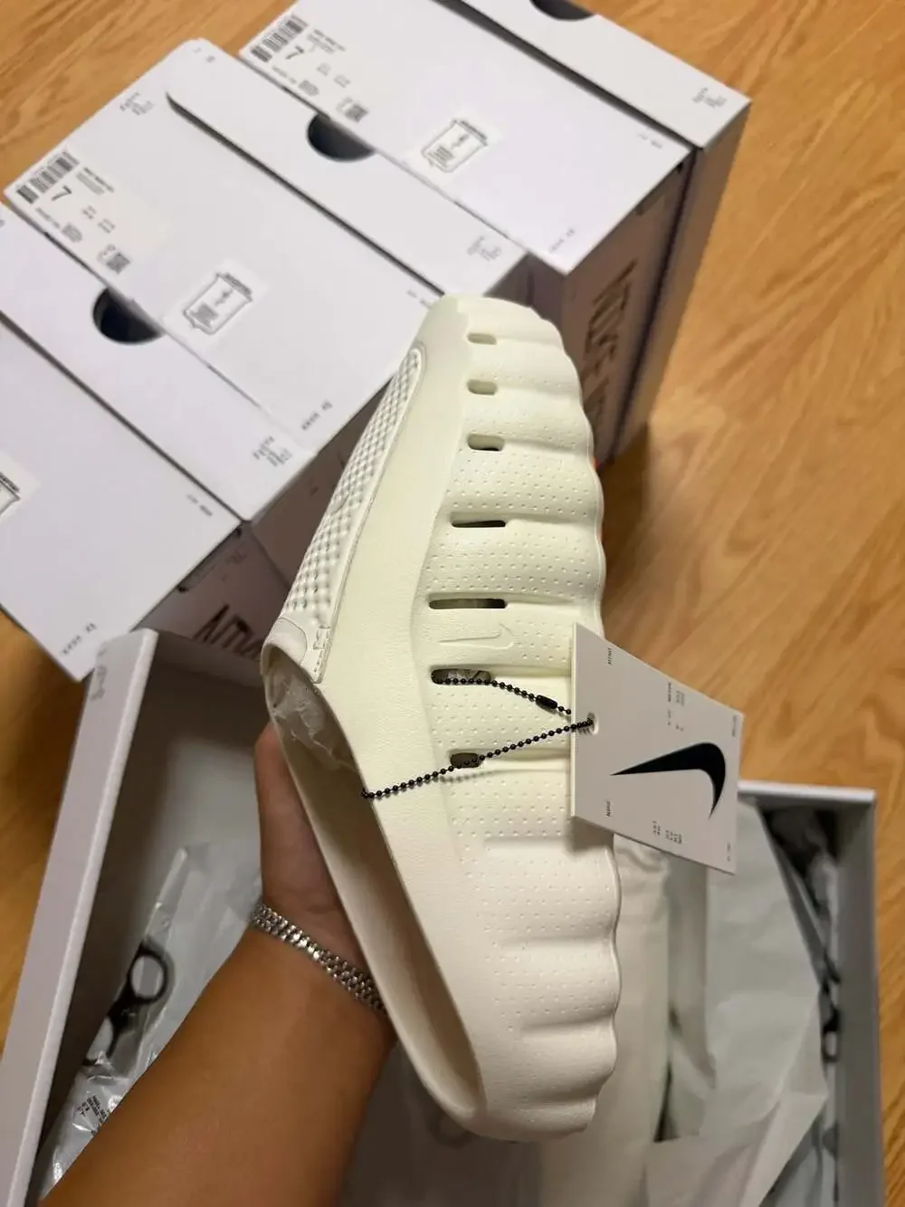 Nike Mind 001 Slide Sail Cream HQ4307-100‼️SHIP FAST‼️SZ 7M Brand New OG ALL